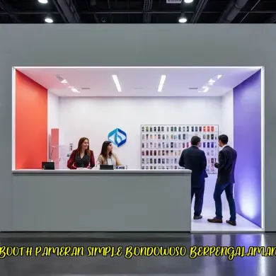 booth pameran simple bondowoso berpengalaman